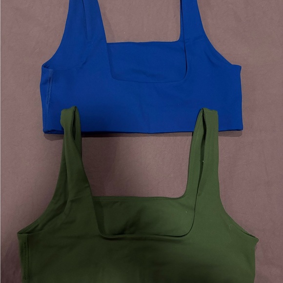 Girlfriend Collective Olive and Blue Bra Bundle - Picture 4 of 6